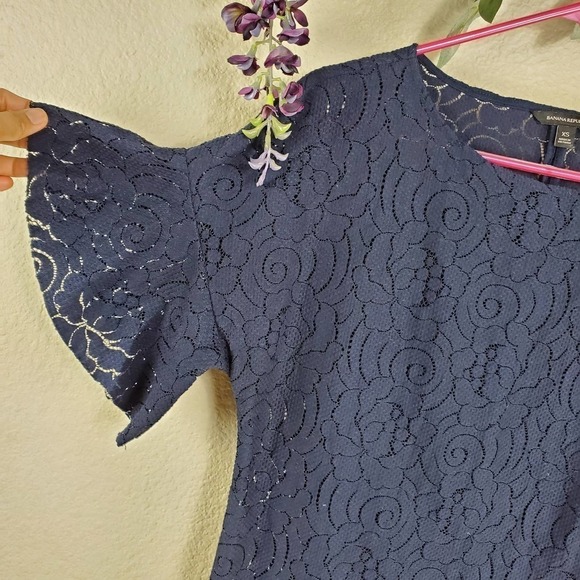 Banana Republic Floral Lace Blouse SALE - Picture 4 of 7